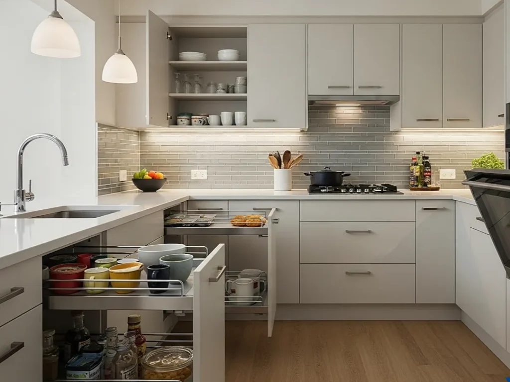 accessible kitchen lower counters wide pathways indiana