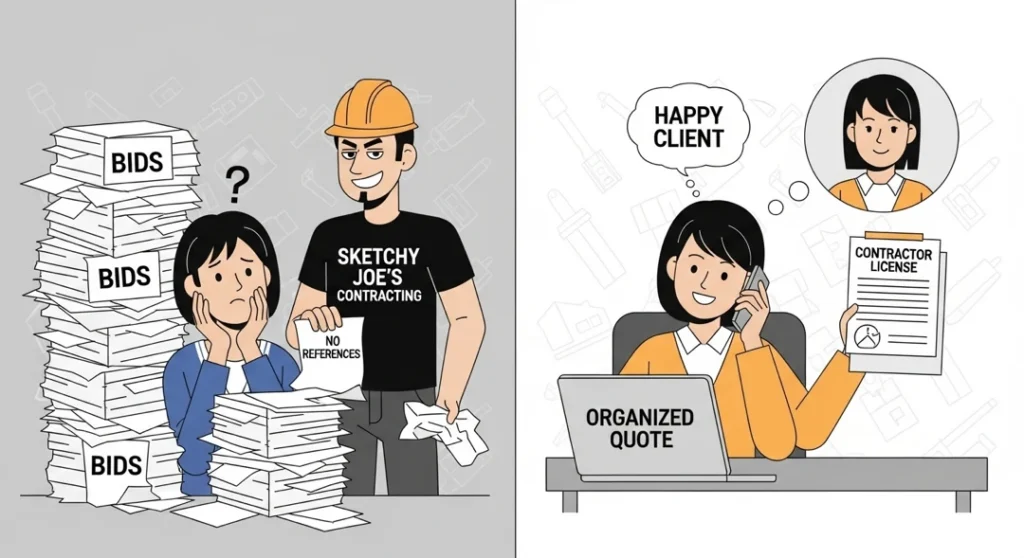 contractor vetting good vs bad