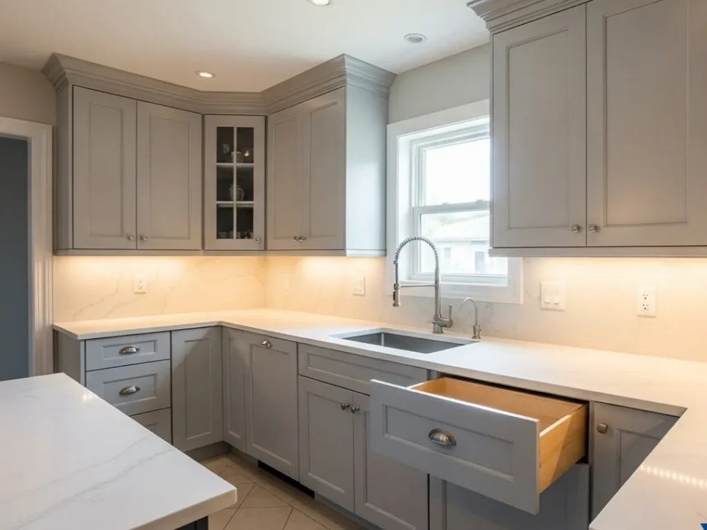 custom kitchen cabinetry soft close storage indiana