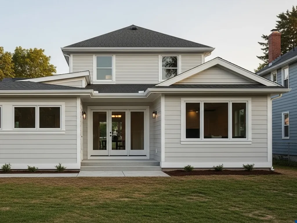 exterior home addition seamless tie in central indiana