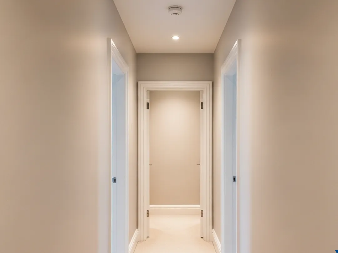 freshly painted interior hallway clean finish indiana