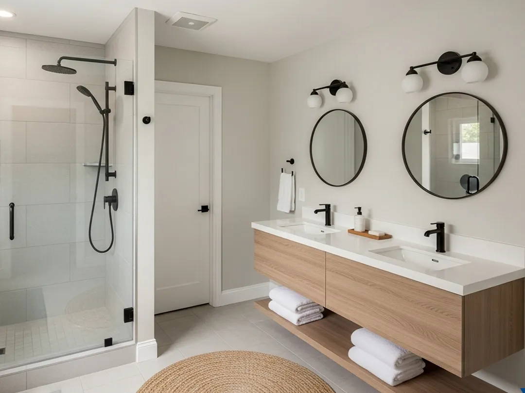 full bathroom remodel modern upgrades indiana