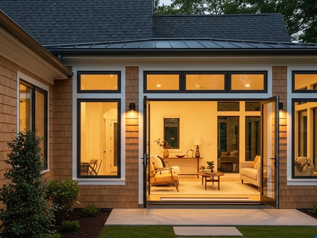 home addition exterior interior integration modern design