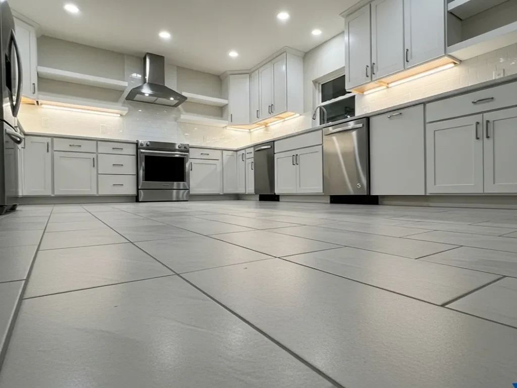 kitchen flooring lighting remodel residential indiana