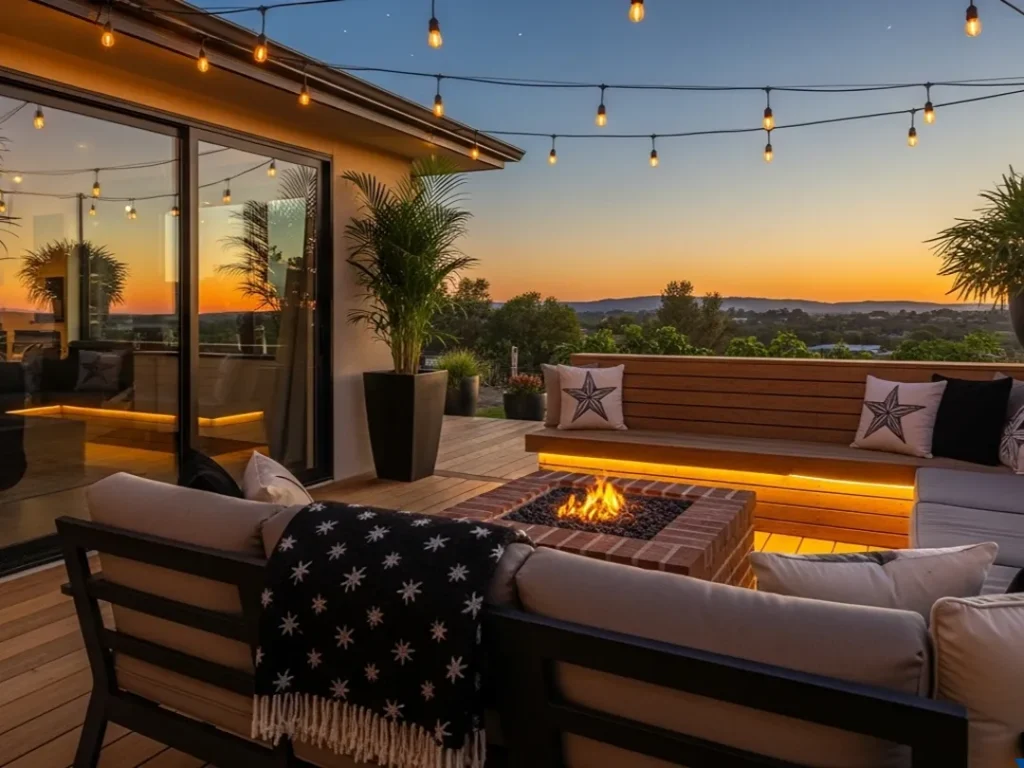 outdoor living space patio deck custom construction