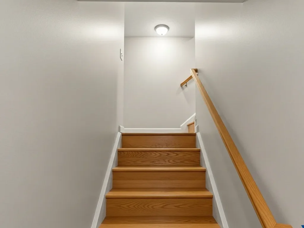 typical residential basement staircase remodel indiana
