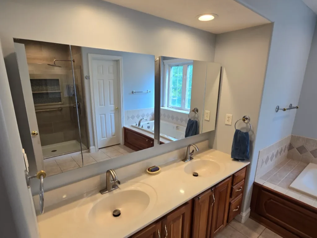 bathroom refresh west lafayette facing vanity