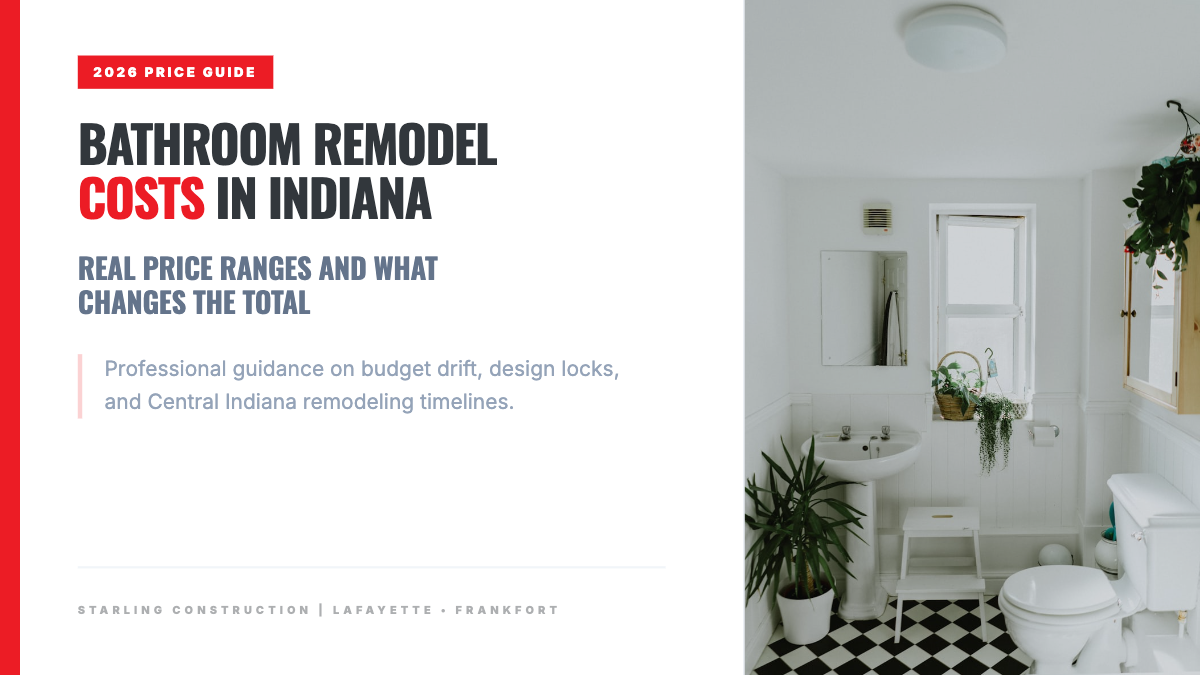 bathroom remodel costs in indiana 2026