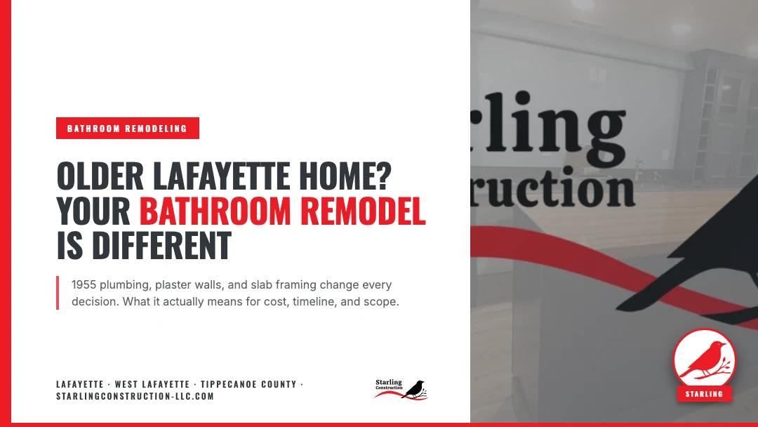 Bathroom Remodel for an Older Lafayette Home: What Changes When the Plumbing Is From 1955