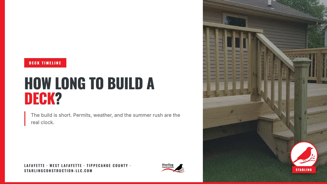 How Long Does It Take to Build a Deck in Indiana?