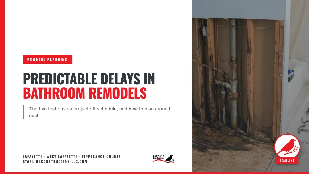 Predictable Delays in Bathroom Remodels (and How to Avoid Them)