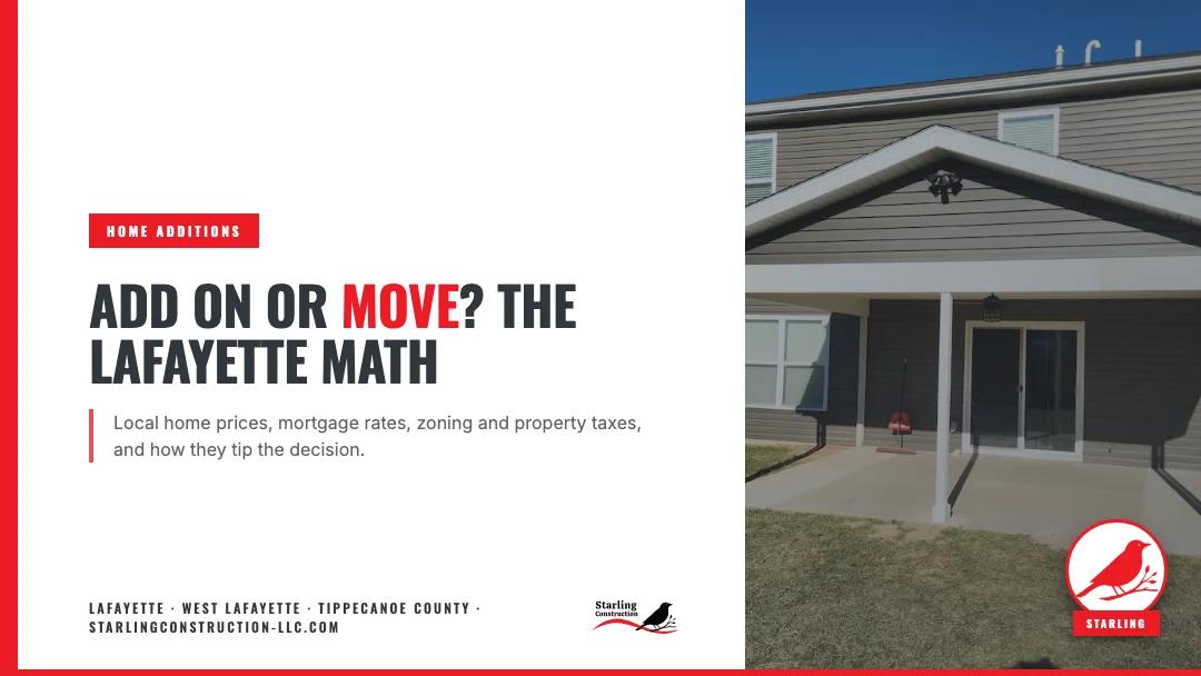 Adding a Home Addition vs. Moving: The Lafayette Math